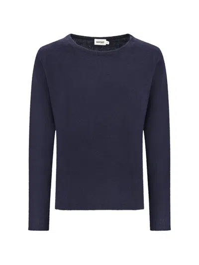 Notshy Becka Fine-knit Cashmere Top In Blue