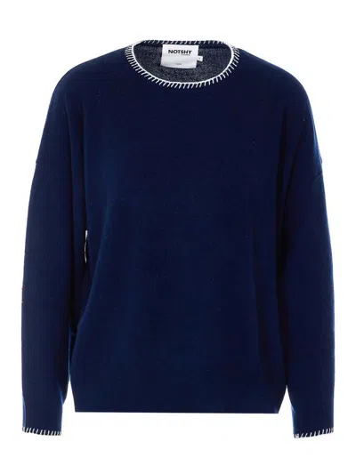 Notshy Charlie Sweater In Blue