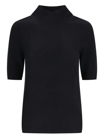Notshy Madeleine High-neck Top In Black