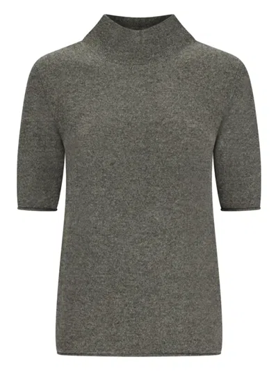 Notshy Madeleine High-neck Top In Gray