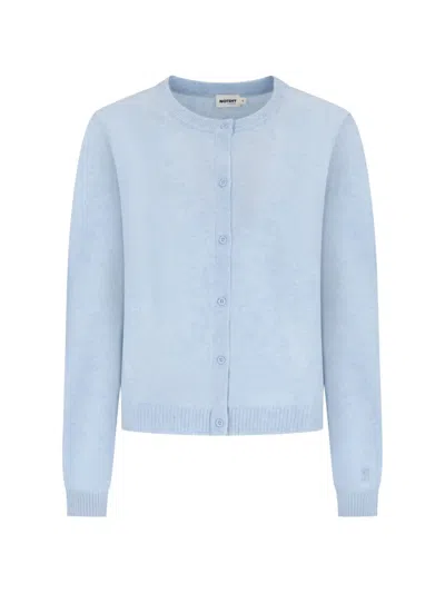 Notshy Naline Button-up Cashmere Cardigan In Blue