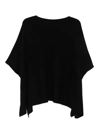 Notshy `pamina` Poncho In Black