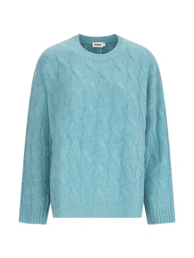Notshy Patzi Cable-knit Cashmere Sweater In Blue