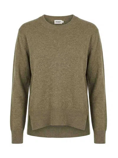Notshy `priska` Round Neck Sweater In Black