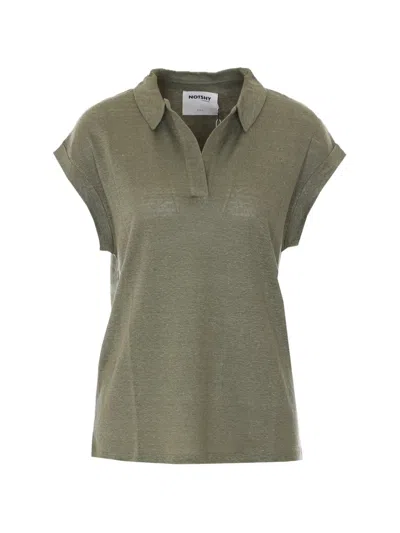 Notshy Valentina V-neck T-shirt In Green
