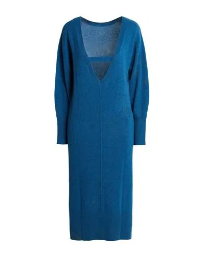 Notshy Woman Midi Dress Blue Size L Cashmere