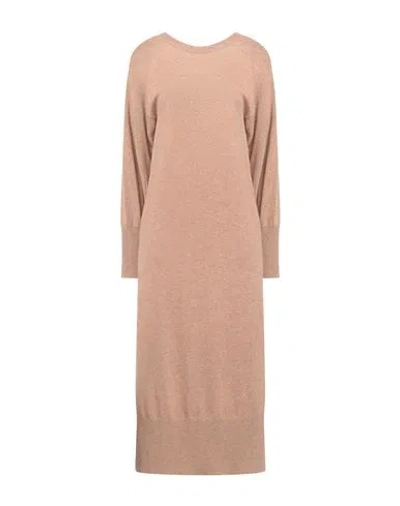 Notshy Woman Midi Dress Camel Size S Cashmere In Sand