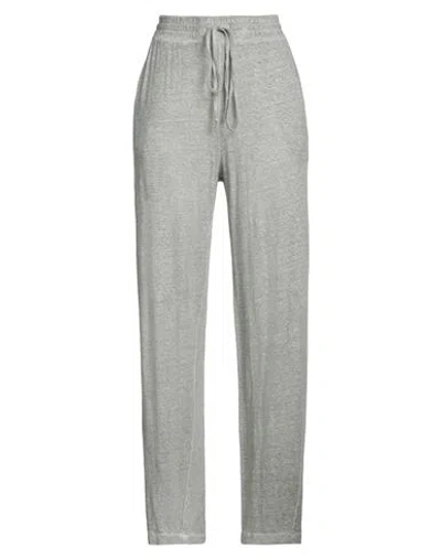 Notshy Woman Pants Sage Green Size L Linen In Gray