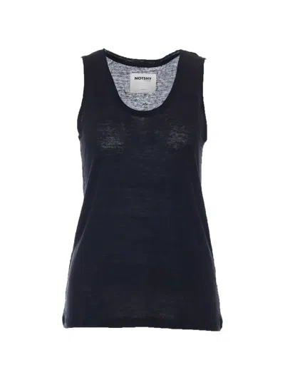Notshy Yana Round-neck Tank Top In Blue