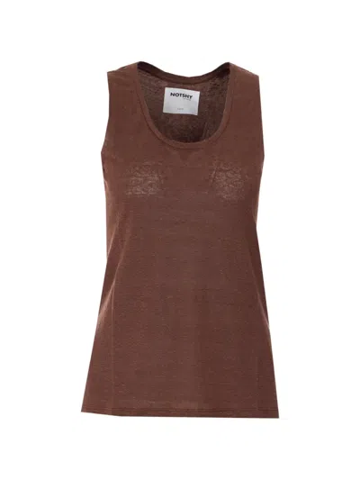 Notshy Yana Tank Top In Brown