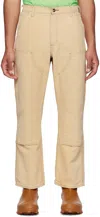 Notsonormal Beige Working Trousers In Powder