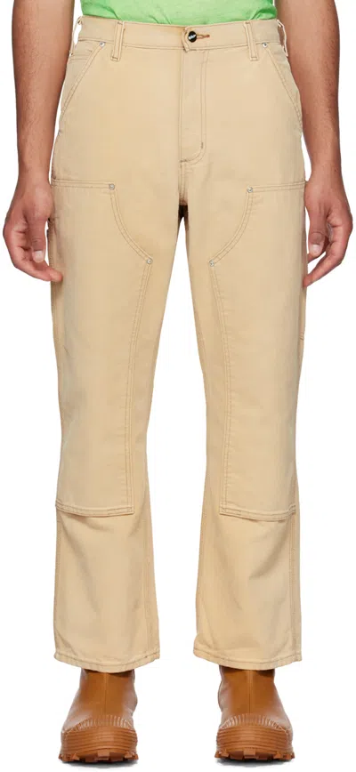 Notsonormal Beige Working Trousers In Powder