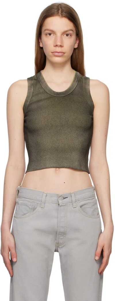 Notsonormal Brown Micro Tank Top In Powder