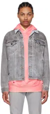 Notsonormal Gray Daily Denim Jacket In After Dark