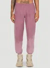 Notsonormal Faded Cotton Track Pants In Pink