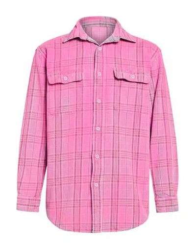 Notsonormal Man Shirt Fuchsia Size M Cotton In Pink
