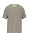 Notsonormal Man T-shirt Khaki Size M Cotton, Recycled Cotton In Beige