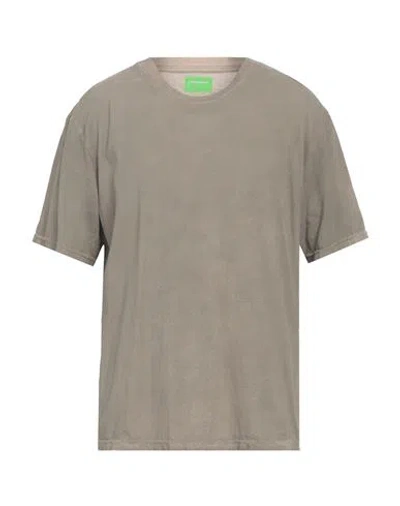 Notsonormal Man T-shirt Khaki Size Xl Cotton, Recycled Cotton In Brown