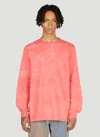 Notsonormal Splashed Long Sleeve T-shirt In Red