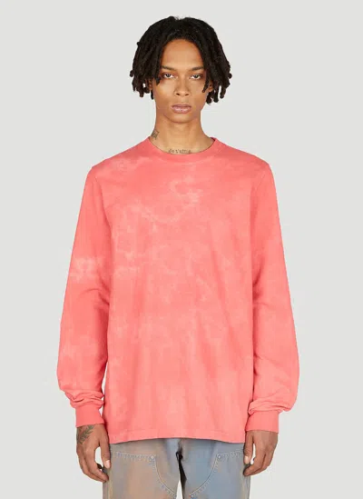 Notsonormal Splashed Long Sleeve T-shirt In Red