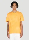 Notsonormal Splashed Short Sleeve T-shirt In Orange
