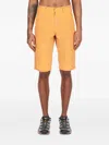 Notsonormal Washed Denim Shorts In Yellow