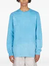 Notsonormal Washed Long-sleeve T-shirt In Blue