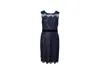Notte By Marchesa Marchesa Notte Lace Sequined Midi Dress In Blue Polyester In Blue