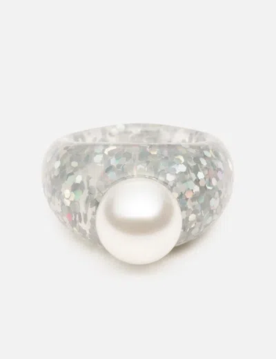 Notte Jelly Bubble Ring In Silver
