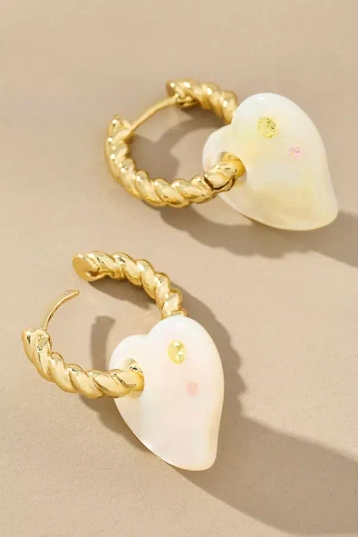 Notte Jewelry Lucky Love Glow Earrings In White
