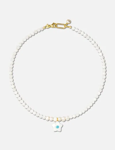 Notte Star Glow Pearly Necklace In White