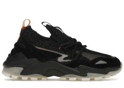 Pre-owned Notwoways Men's  Arw Afterdark Sneakers In Onyx Black/reflective/exuberant Orange In Multi