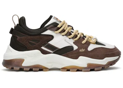 Pre-owned Notwoways Men's  Model 1 Mokka Sneakers In Cacao Brown/tofu White/onyx Black In Multi
