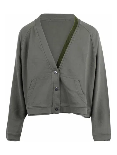Noumeno Concept Cardigan Scollo V In Green