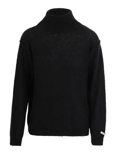 Noumeno Concept High-neck Sweater In Black