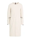 Noumeno Concept Woman Midi Dress Sand Size Xs Cotton, Elastane In Beige