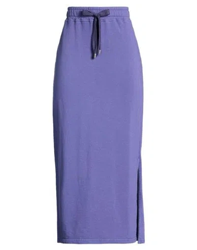Noumeno Concept Woman Midi Skirt Purple Size M Cotton In Blue