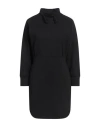 Noumeno Concept Woman Mini Dress Black Size M Cotton, Elastane In Black