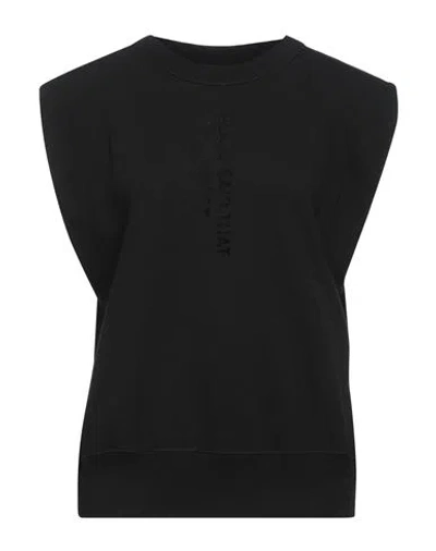 Noumeno Concept Woman Sweatshirt Black Size S Cotton