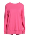 Noumeno Concept Woman Sweatshirt Fuchsia Size L Cotton In Pink
