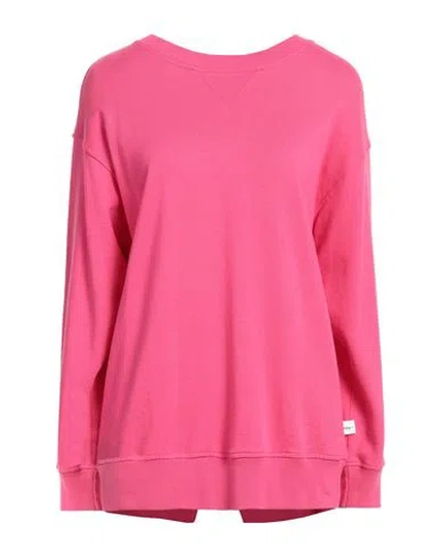 Noumeno Concept Woman Sweatshirt Fuchsia Size L Cotton In Pink