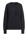 Noumeno Concept Woman Sweatshirt Navy Blue Size Xxl Cotton In Navy Blue