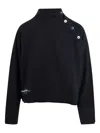Noumeno Concetp Button High-neck Sweater In Black