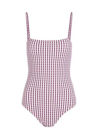 Nounou Anita Square-neck Swimsuit In Pink