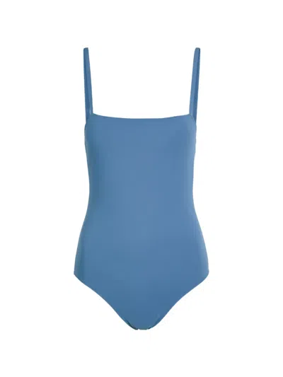 Nounou Anita Square-neck Swimsuit In Blue