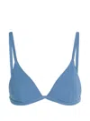Nounou Coco Triangle Bikini Top In Blue