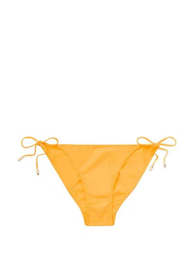 Nounou Elfie Tie-side Bikini Bottoms In Yellow