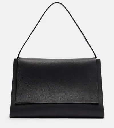Nour Hammour Amal Leather Shoulder Bag In Black