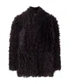 Nour Hammour Amara Collarless Jacket In Black