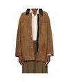 Nour Hammour Bam Zip-up Leather Jacket In Brown